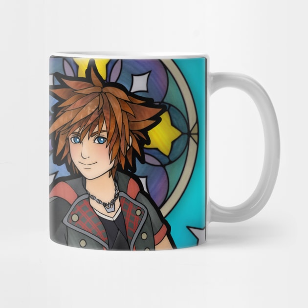 Kingdom Hearts 3 Sora Stained Glass by Ranefea